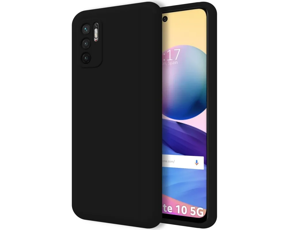 Ultra Soft liquid silicone case for Xiaomi Redmi Note 10 5G/Little M3 PRO 5G black color