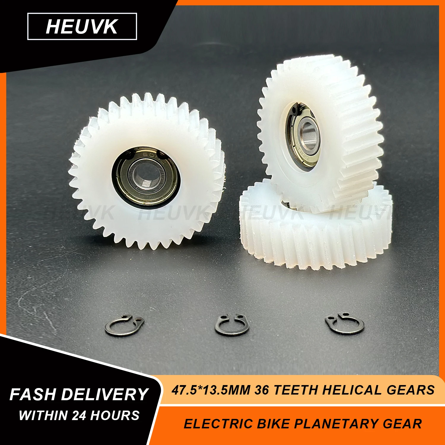 3PCS 47.5x13.5mm Oblique Planetary Gear 36 Teeth Helical Gears Wheel Hubs Electric Bike Nylon Gear For Bafang Motor E-bike Parts