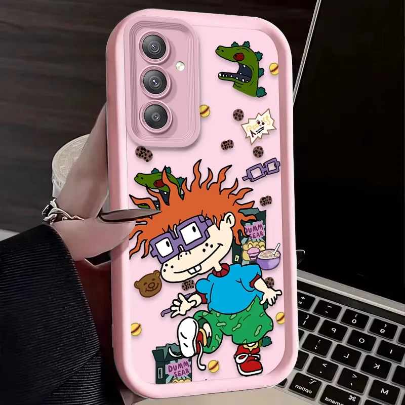 الكرتون R-Rugrats مضحك قضية الهاتف لسامسونج غالاكسي A14 A15 5G S21 S22 S23 S24 S25 5G FE زائد الترا A25 A35 A52 A53 A54 A55 5G
