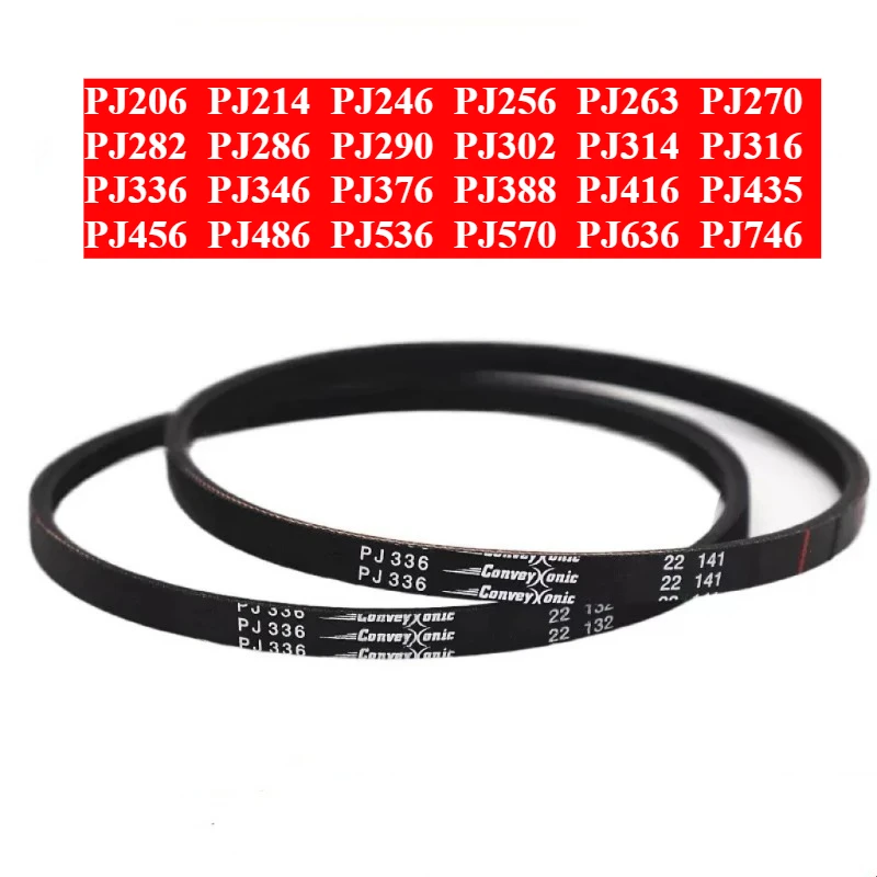 France ConveyXonic Roller V-belt PJ206/214/246/256/263/270/282/286/290/302/314/316/336/346/376/388/416/435/486/536/570/636/746