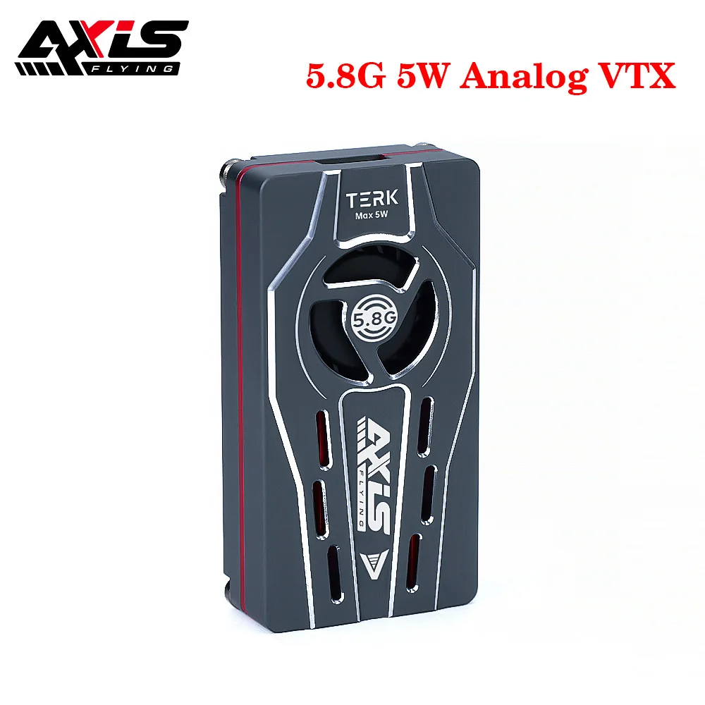 Axisflying TERK 5.8G 5W Analog VTX OSD Video Transmitter 7-36VDC 25mw/400mW/1W/5W 28g for FPV Freestyle RC Long Range Drone