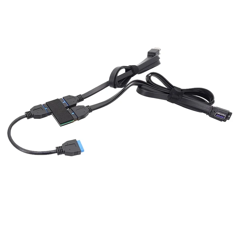 ATP-USB HUB 3.0 19Pin 1 a 2 Cabeçalho Cabo de Extensão com Chip de Adopção e Linha de Cabo Modular e Placa de Expansão