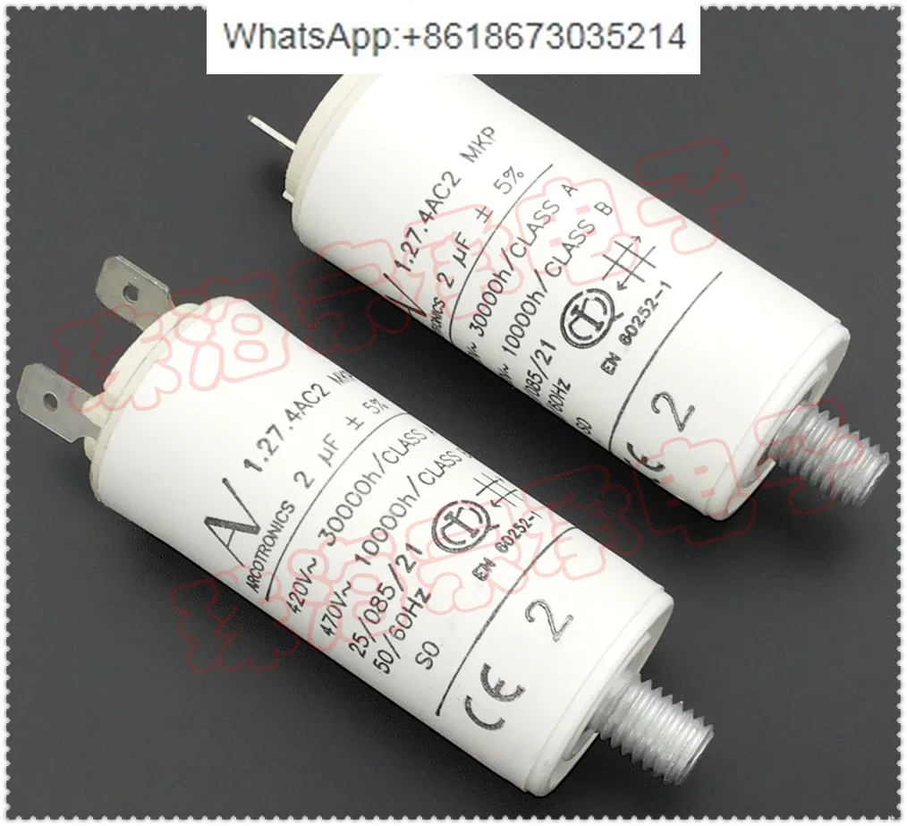 AV 1.27.4 AC2 MKP 2uF 420-470V Fan Motor Start Capacitor