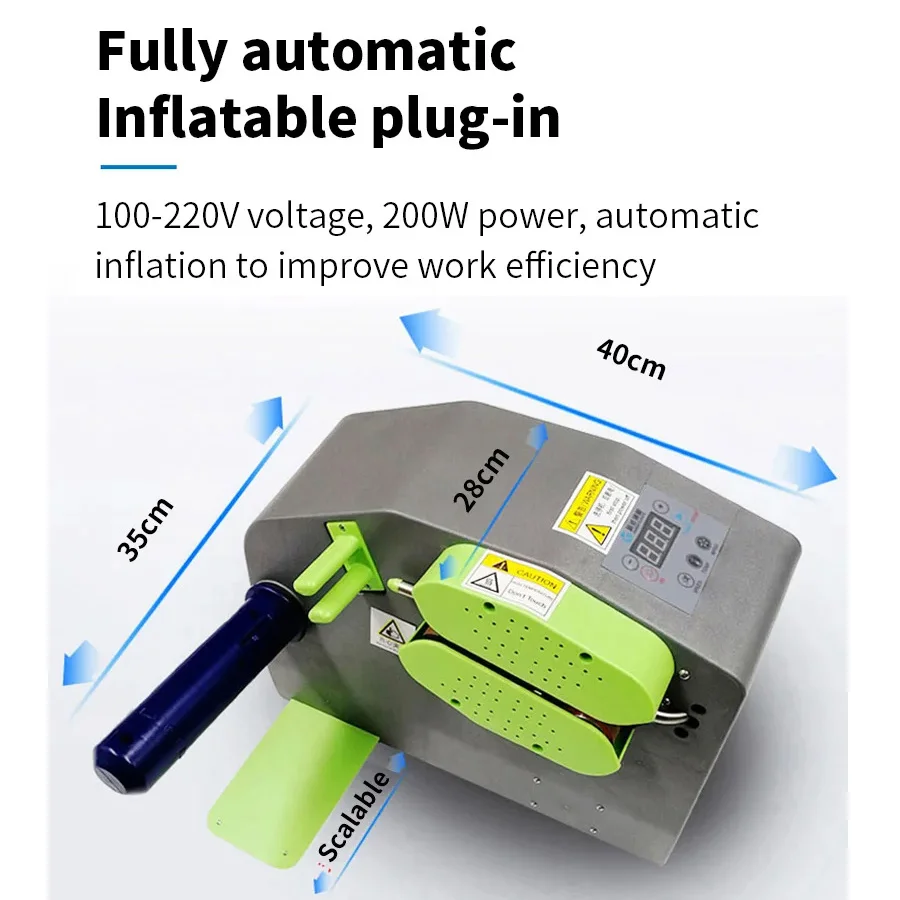 Inflatable Machine 110V 220V 200W Film Air Pillow Inflator Gourd Bubble Filling Bags Air Cushion Machine Durable Blowing Machine