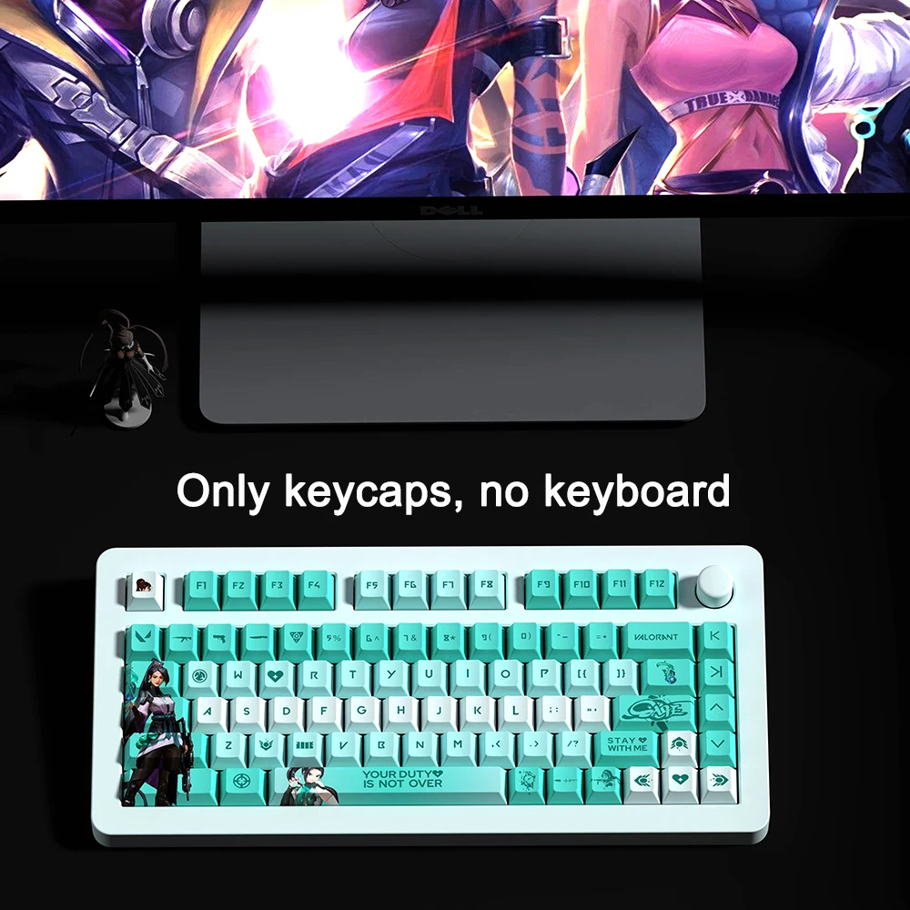 

VALORANT Theme keycaps Customized Thermal Sublimation Cherry Profile keycaps Mechanical Keyboard Laptop Gaming Office Gamer keys