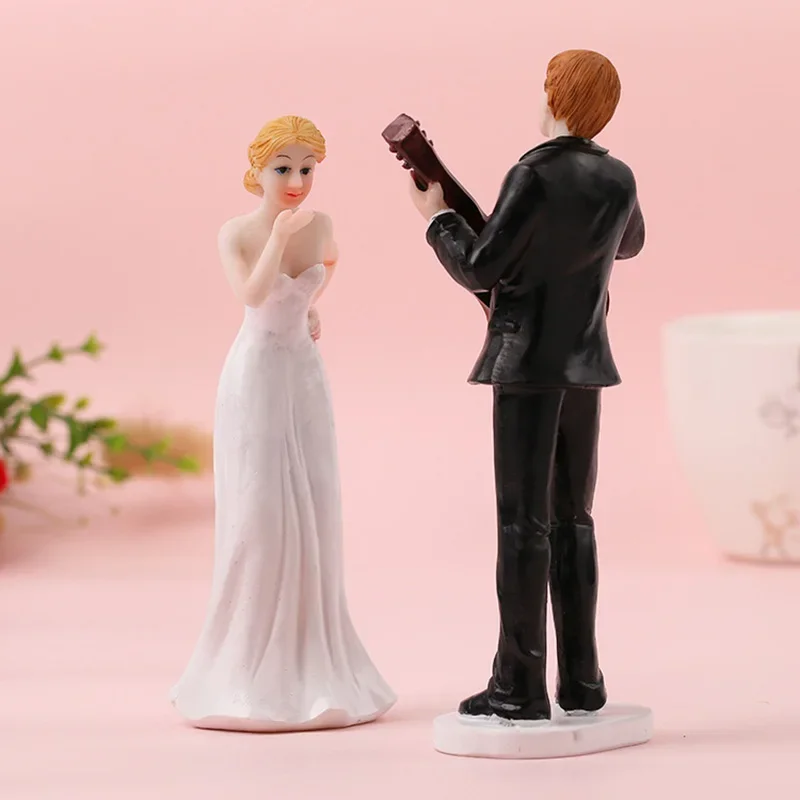 Neue Tortenaufsätze Puppen Braut und Bräutigam Figuren Lustige Hochzeitstorte Topper Ständer Topper Dekoration Lieferungen Heiraten Figur – Detail 2