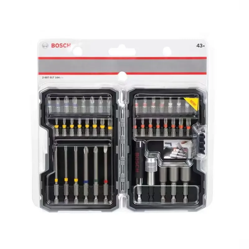 Imagem -05 - Bosch-home Elétrica Chave de Fenda Bit Grupo Broca de Poder Faça Você Mesmo Ferramenta de Extensão Elétrica go Ph1 Ph2 Pz1 Pz2 43 Pcs