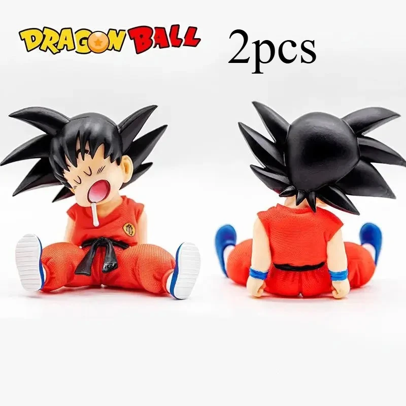 Figura de Anime Dragon Ball de 10cm, Son Goku Super Saiyan, versión Q, modelo de figura de PVC, colección de juguetes, regalos de Navidad para niños