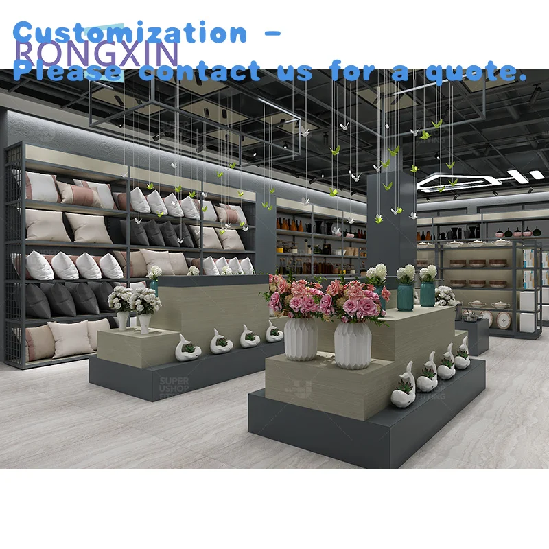 

custom.Fashion Retail Shop Interior Design Shopping Mall Household Store Display Rack Stand Ideas