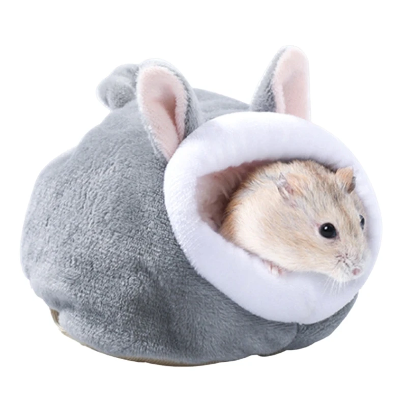 Hamster Hammock Winter Warm Velvet Small Pet Cage Sleep Nest Bed for Guinea Pigs Hedgehog Squirrel Cage Accessories