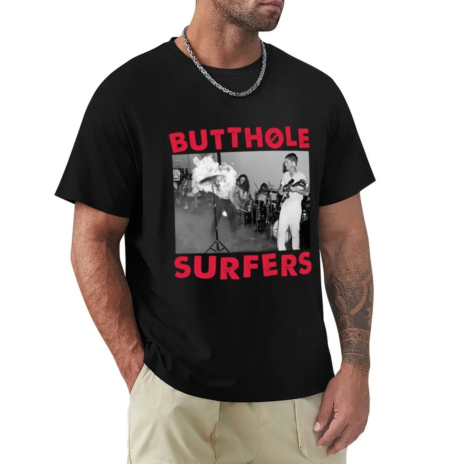 

Butthole Surfers T-Shirt oversizeds vintage graphic tee customizeds fitted t shirts for men