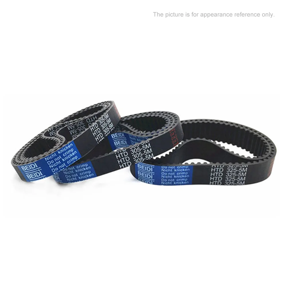 HTD 5M High-Quality Rubber Timing Belt Perimeter 175/180/185/200 - 265/270/275/280/295/300mm Width 10/15/20/25/30/40mm