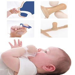 1/2 Pcs New Arrival Nontoxic Latex-free Silicone Baby Kids Child Finger Guard Stop Thumb Sucking Wrist Band Sucking Appliance