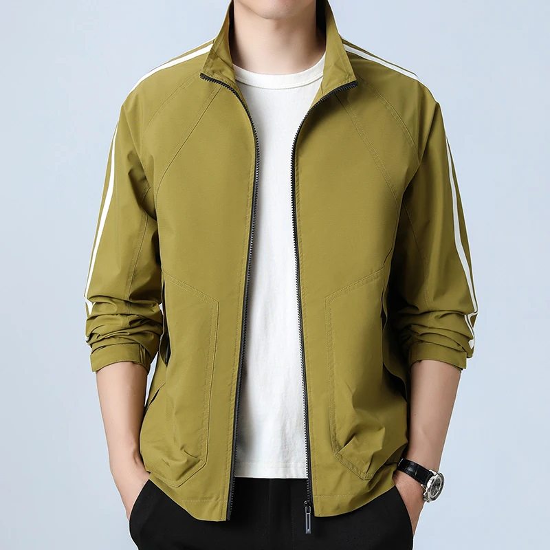 Spring and Autumn Men's Outdoor Running Fitness Fashion Leisure Corduroy Jacket Loose and Comfortable Trendy Versatile Coat