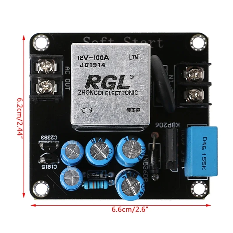 100A 4000W High-Power Soft Start Circuit Power Board for Class A Amplifier Amp