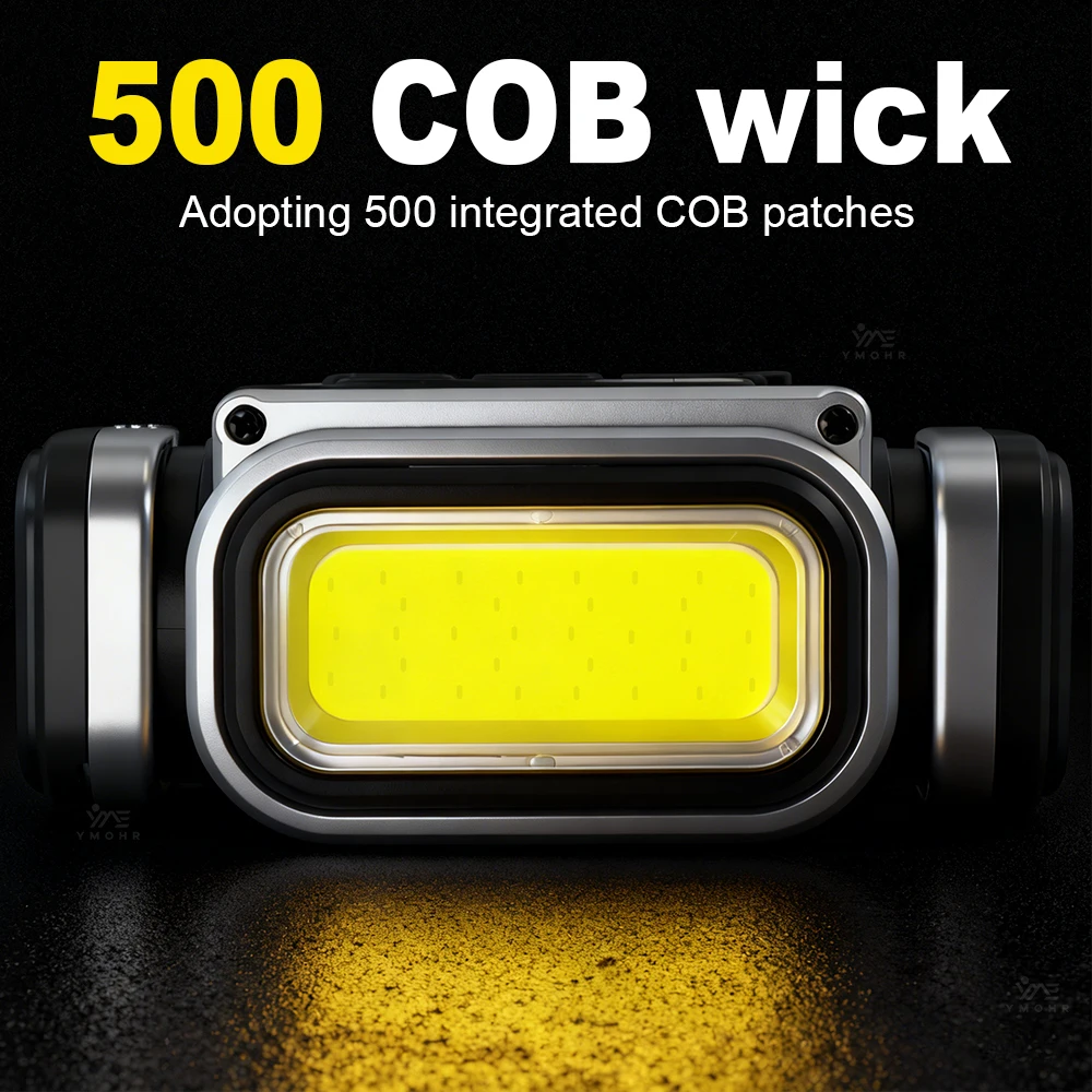 GRCKT Head Flashlight Motion Sensor Headlamp RED Fishing Lights Outdoor Waterproof Work Light Head Torch COB Front Lamp Gifts