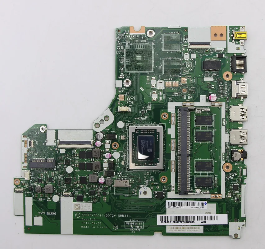 New DG526 DG527 DG726 320-15ABR 320-17ABR Laptop IdeaPad motherboard SN NM-B341 CPU A109620P A129720P FX9800 UMA GPU DRAM 4G