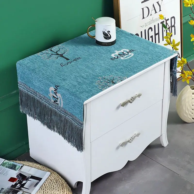 Nightstand cover new simple bedroom home thickening can be washed high-grade rectangular nightstand protective cover