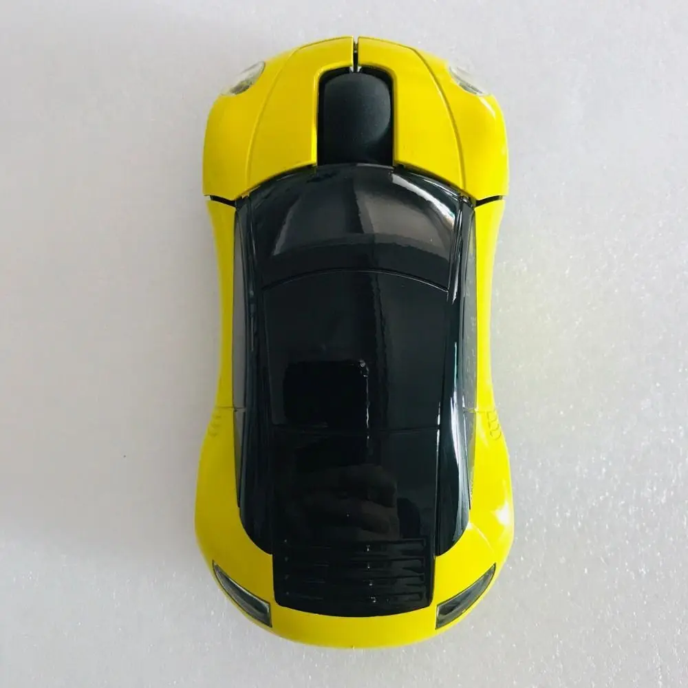 2.4GHz Sports Car Wireless Mouse 1600DPI Low Energy Consumption Car Shaped Wireless Mouse Lightweight USB Scroll for Laptop/PC