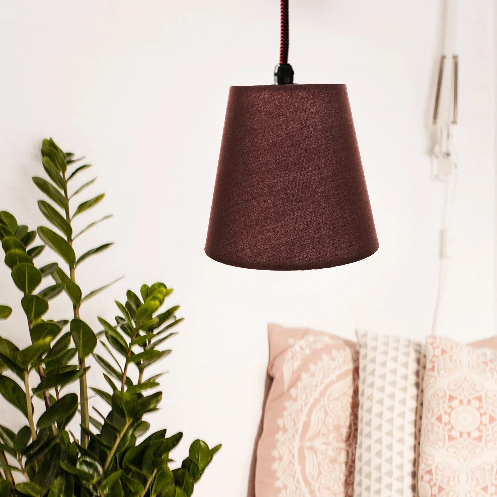 

Cloth Lampshade Replacement Solid Color Fabric Light Cover For Table Floor Lamp Bedroom Living Room Decor Lamp Shade