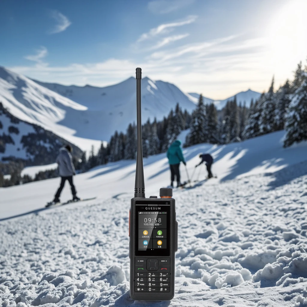 Zello QUANSHENG MAX 11 Sistema Android GPS ad alta tecnologia Walkie Talkie 4G POC + DMR + Gamma di frequenza 4G analogica Comunicazione digitale