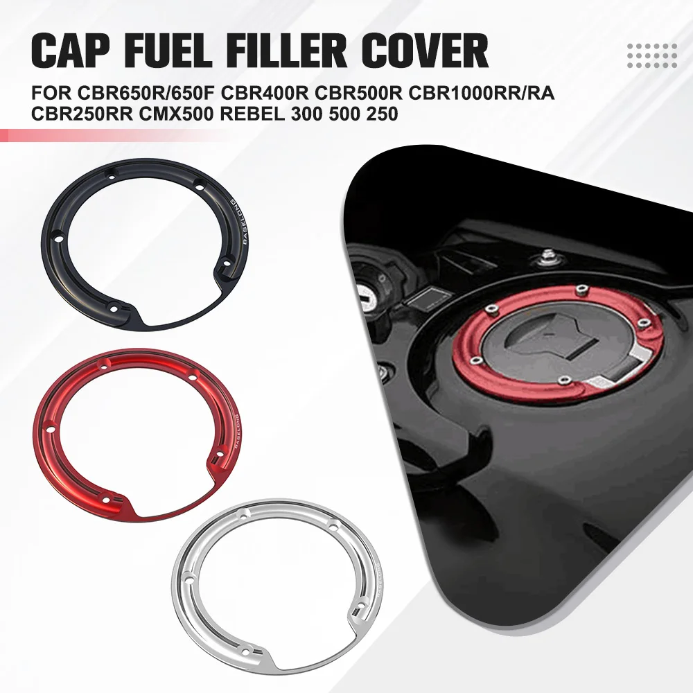 

For Honda CMX500A / CMX500 2017-2023 Rebel 500A /500 2017-2023 CB500X 2021-2023 Motor Gas Oil Cap Fuel Filler Cover Protection