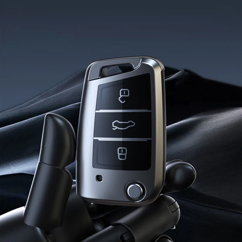 Für VW Volkswagen Golf 7 MK7 Tiguan MK2 TPU Shell Fob Auto Flip Schlüssel Fall Abdeckung für Seat Ateca Leon FR Ibiza Skoda Octavia Kodiaq – Detail 3