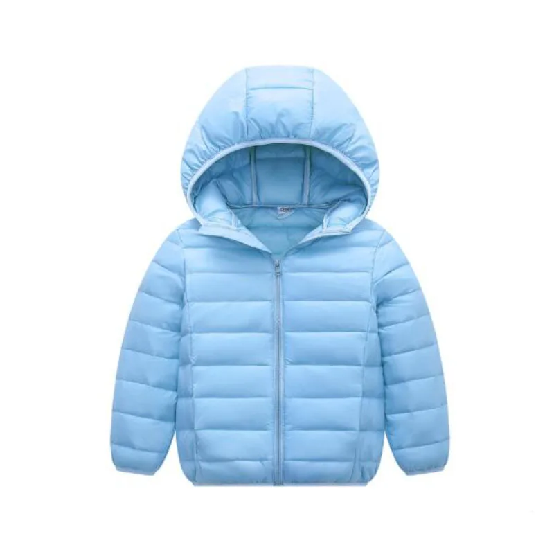 Children coat winter Korean version of 2-10-year-old boys and girls fashion plus velvet hooded warm down jacket coat kids clothi