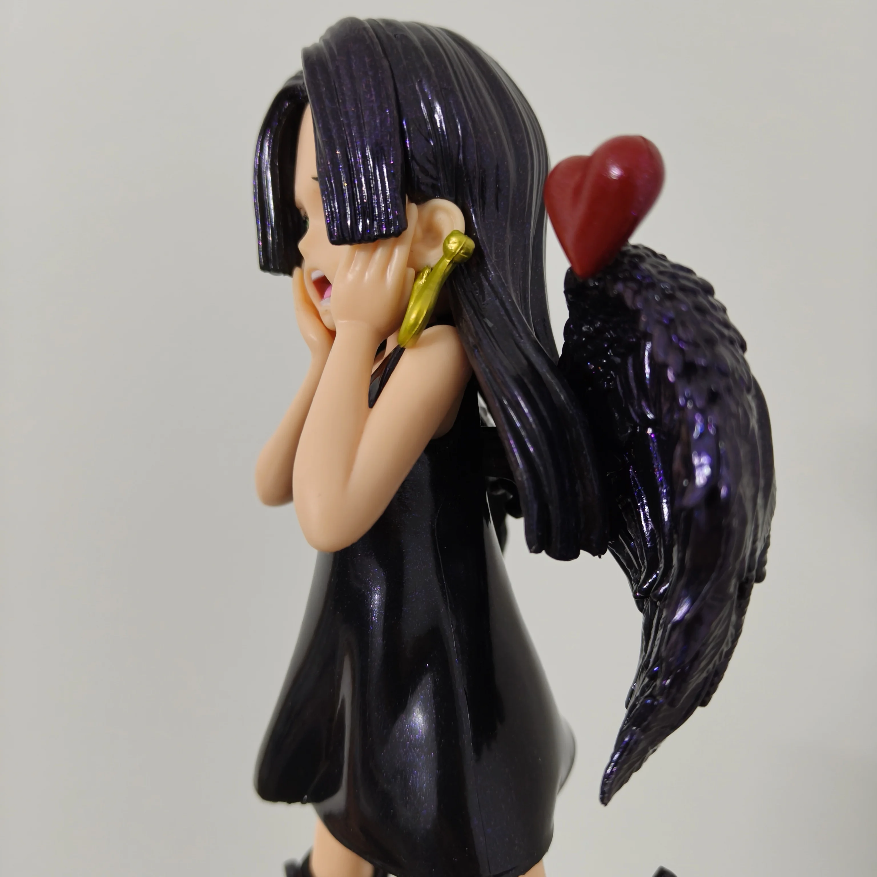 Anime One Piece Figura Boa Hancock Sexy Seraphim Nero Hancock Statua 23 cm PVC statua Collezione Modello Giocattoli Per I Regali Dei Bambini