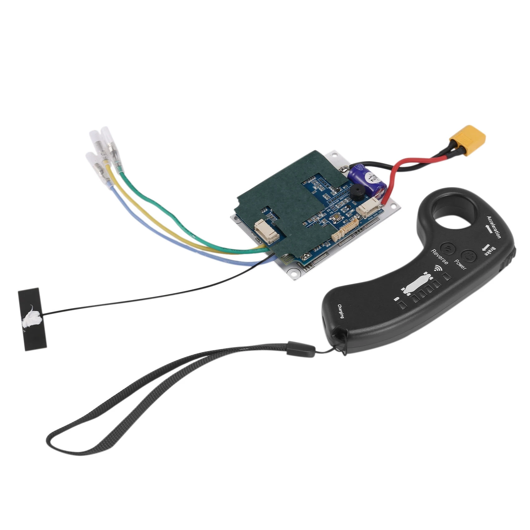 Juego de controlador de Motor de cubo de accionamiento único para monopatín eléctrico, Longboard, ESC, Scooter, placa base con Control remoto