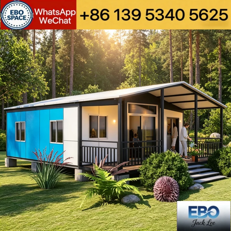 Flat Pack Prefab Container House 20ft Detachable Modular Tiny Home Complete Kitchen Bathroom Temporary Office Cabin