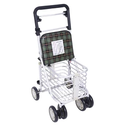 Elderly handcart for grocery shopping  walking assistance elderly shopping cart  small cart for walking assistance folding