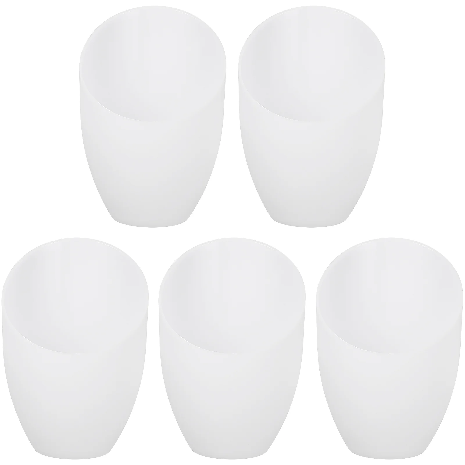 

5 Pcs Light Bulbs Angled Horseshoe Lampshade Lamp-chimney Shades for Floor Chandelier Inclined Head Plastic White Simple