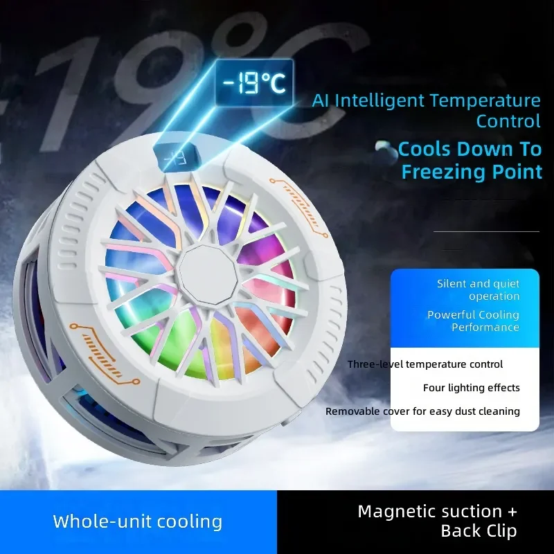 for  DY29 15W Magnetic Semiconductor Phone Cooler with Digital Display AI Intelligent Temperature Control Back Clip