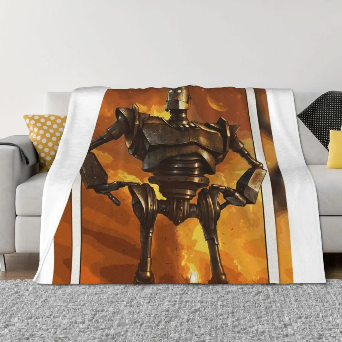 

You are what you choose to be! - The Iron Giant Movie Quote Throw Blanket Quilt Thins Decorative Beds Moving Blankets