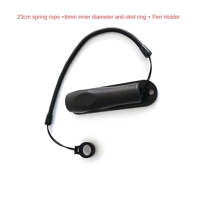 Fixed Seat Spring Rope Touch Pen Anti Loss Silicone Ring Writing Order Board Pen Insert  Pencil Holder Office Accessories