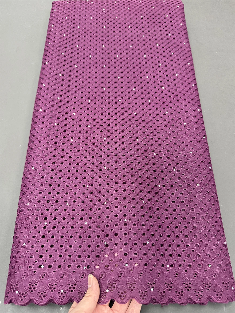 Tulle Lace Fabric for Sewing Dress, Damask Cotton, High Quality, Pure Embroidery, Wedding Party, Nigerian, 5Yard, 2024, hz1194