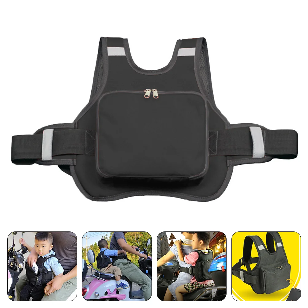 

Children's Cycling Strap Baby Carrier Motorcycle Harness Leash for Kids Belt Adjustable Reflective Strip Seats Protection Bike