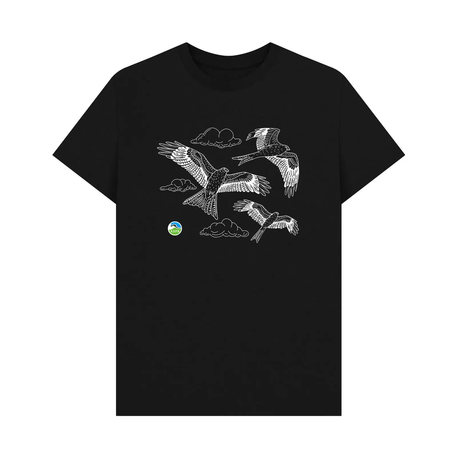 Black Red Kite T Shirt vintage Washed fashion Breathable homme Top For Everyday Wear graphic Versatile Slightly Stretched
