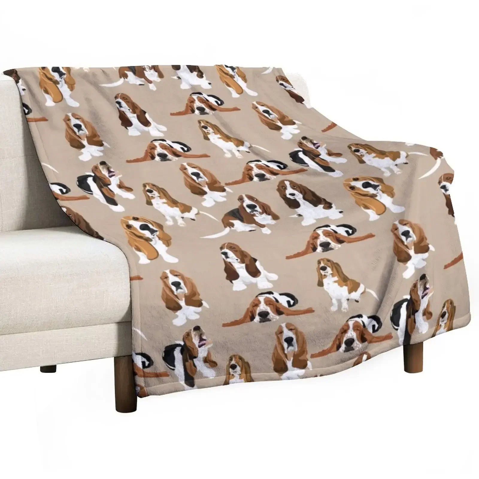 Basset Hound Throw Blanket Summer Beddings Bed covers Blankets