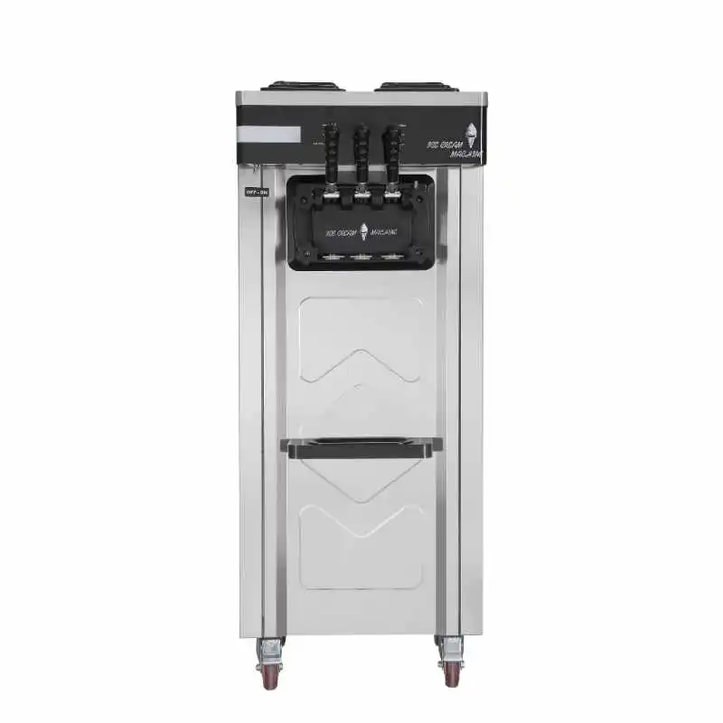 Commercial 3 Flavor Soft Frozen Yogurt Machine, Business 3 Flavors (2+1 Mixed) Soft Serve Ice Cream Maker,