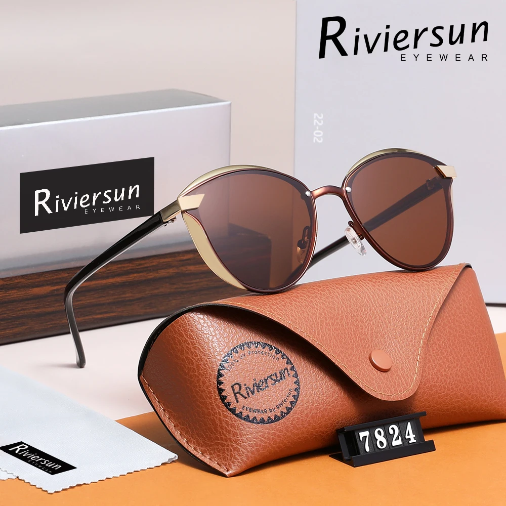 Neue Modische Cat-Eye-Sonnenbrille für Damen mit Polarisierten UV400-Gläsern für Reisen und Elegantes Accessoire