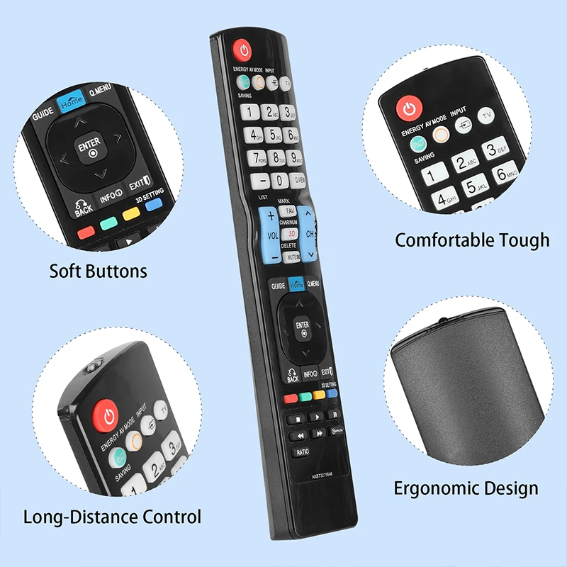 AKB73275646 Remote Control Compatible With TV LW4500 LM4600 LM5800 LK950 PW350 Replacement Controller