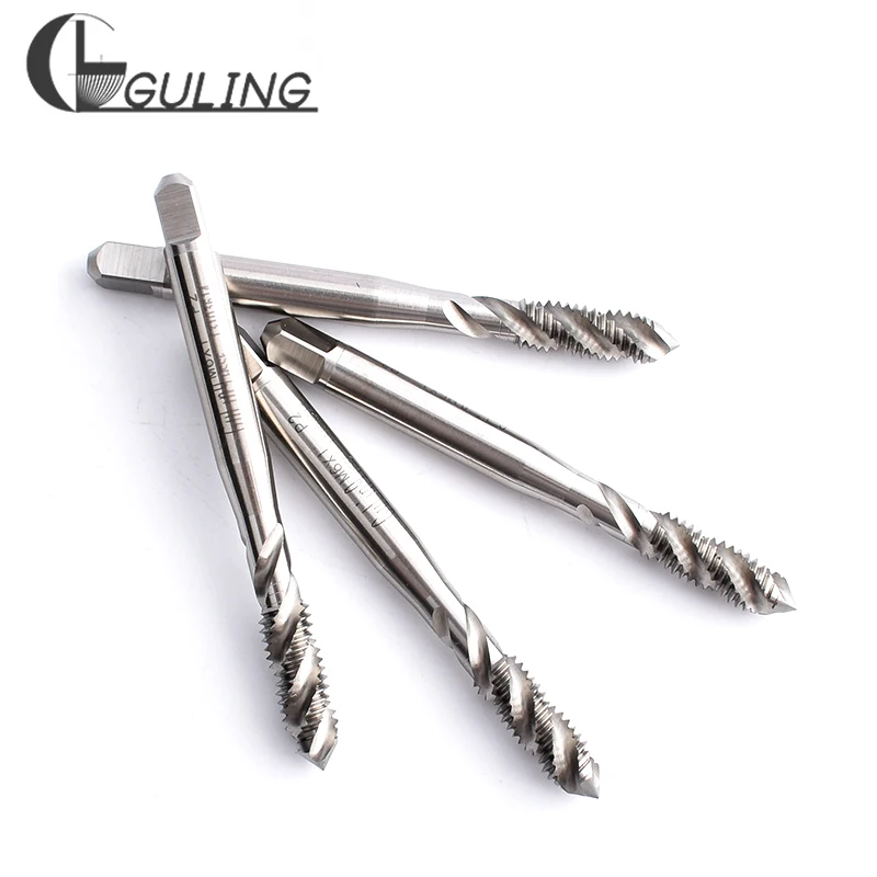 Guling HSSE-M35 JIS มาตรฐานเมตริกเกลียวร่องแตะ M12 M14 M18 M20 X0.5 X0.75 X1เครื่องสกรูปรับเกลียว
