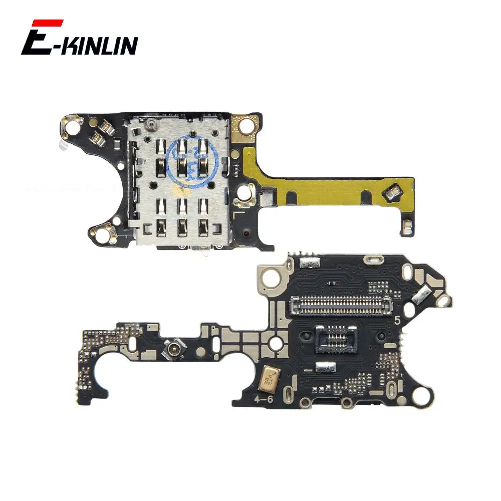 For HuaWei P40 Pro Sim Card Slot Tray Holder Microphone Mic Module Connector PCB Board Flex Cable