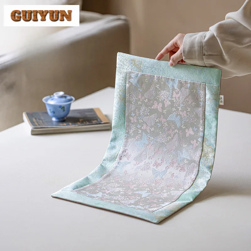 المطرزة فراشة طاولة شاي الحصير بوتيك شرب كوستر المنزلية عشاء مفرش طاولة حصيرة درينكوير اكسسوارات الحلي #1