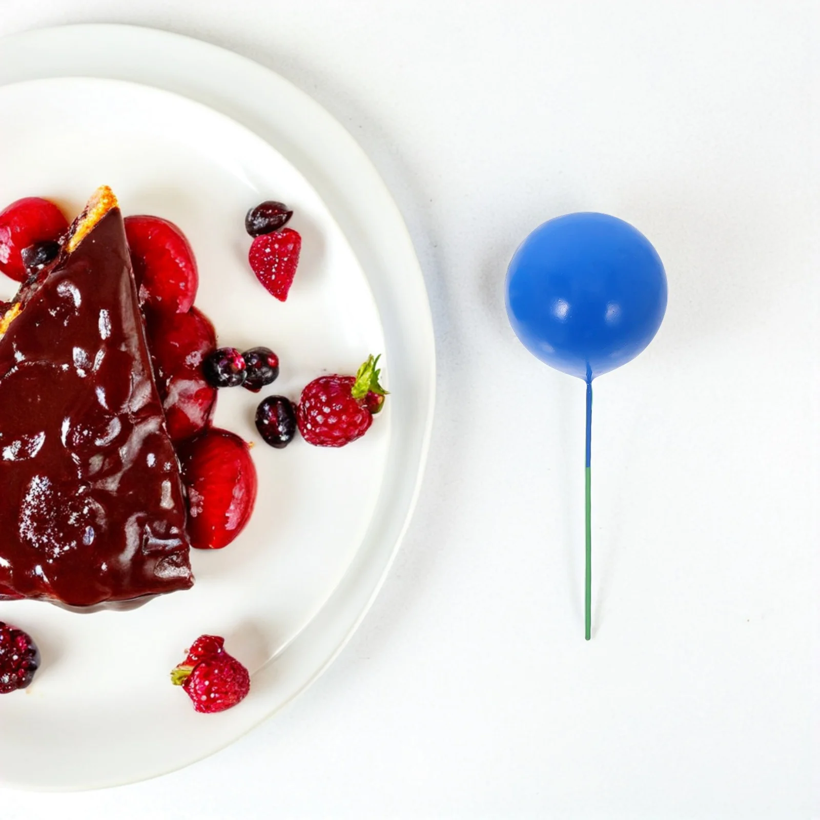 

32Pcs Birthday Ball Cake Topper Decorations Colorful Foam Picks for Wedding Baby Shower Dessert Party Boys Cake Decorations