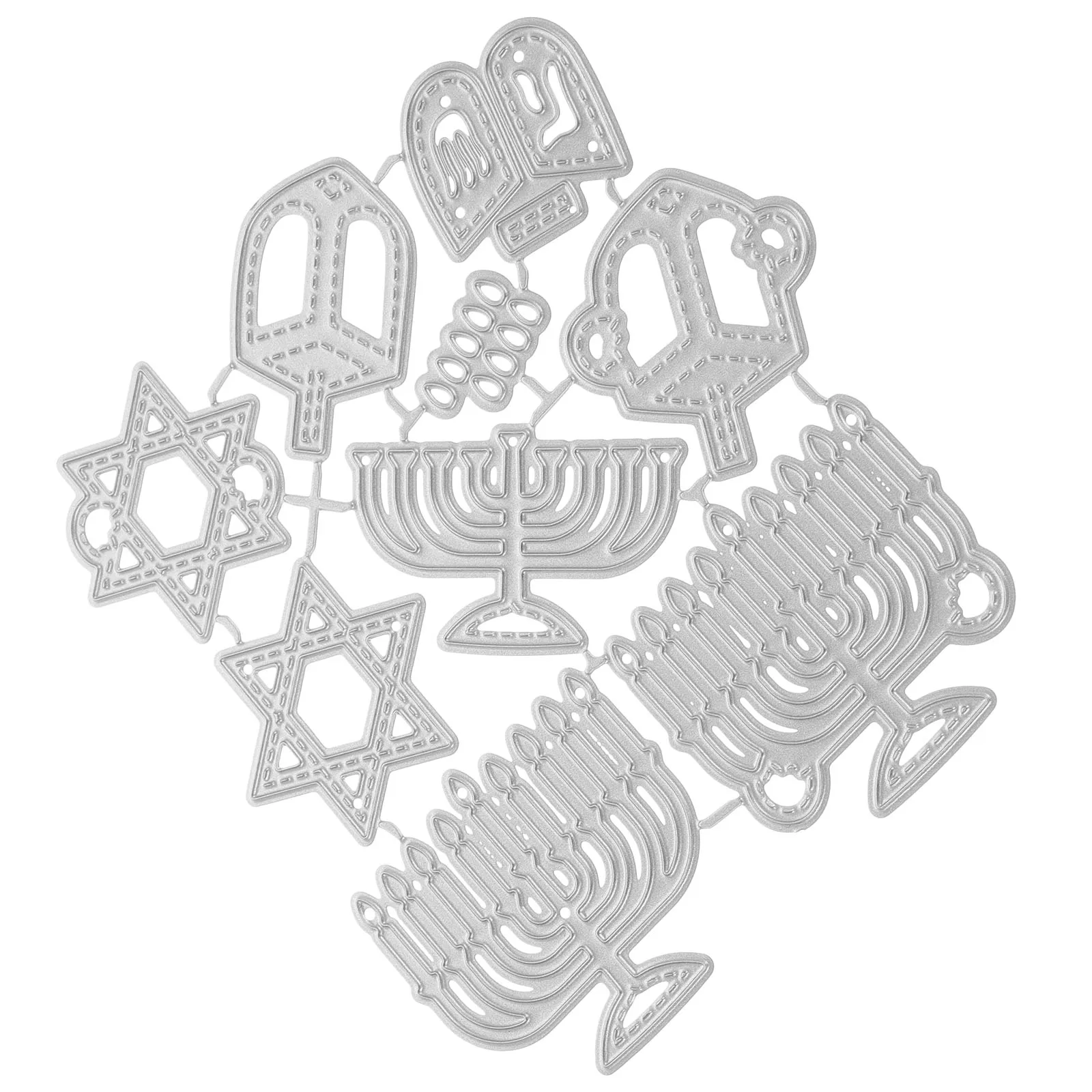 

Metal Cutting Dies High Carbon Steel DIY Hanukkah Crafts Scrapbook Embossing Tools Stencils Card Making Supplies