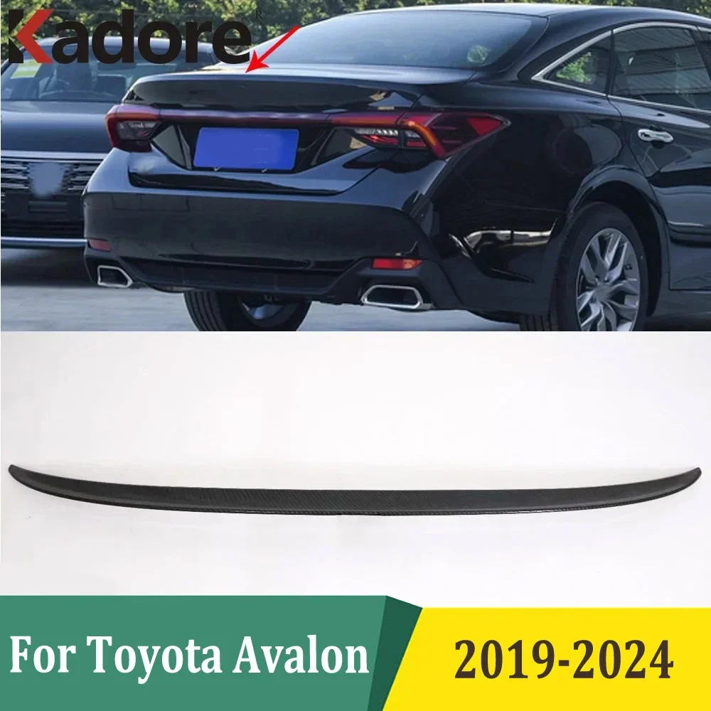 

Для Toyota Avalon 2019-2022 2023 2024 углеродное волокно Автомобильный задний спойлер на крышу багажника заднее крыло губа отделка наклейка внешние аксессуары