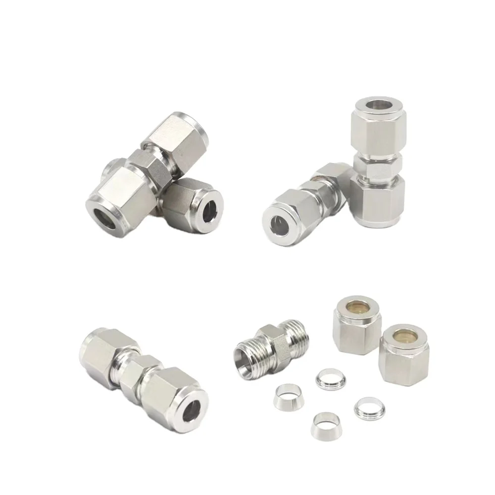 

Double ferrule fittings for gas pipelines 1/8 1/4 1/2 3/8 3/4